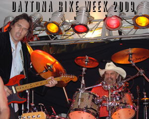 Dave Valliere and Artemis Pyle at the Boot Hill Saloon - daytona Bike Week 2009