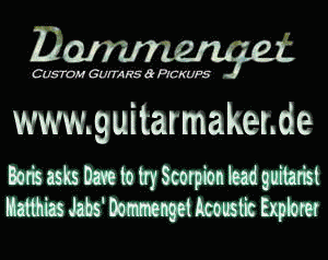 Dave Valliere plays a Dommenget